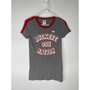 Womens Pink Victoria Secret Buckeye Nation OSU Size Small Ohio State Football